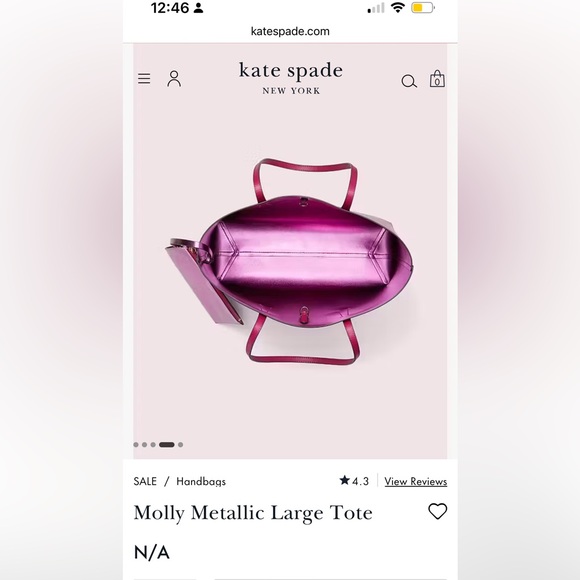 Kate Spade Molly large metallic - Picture 9 of 12